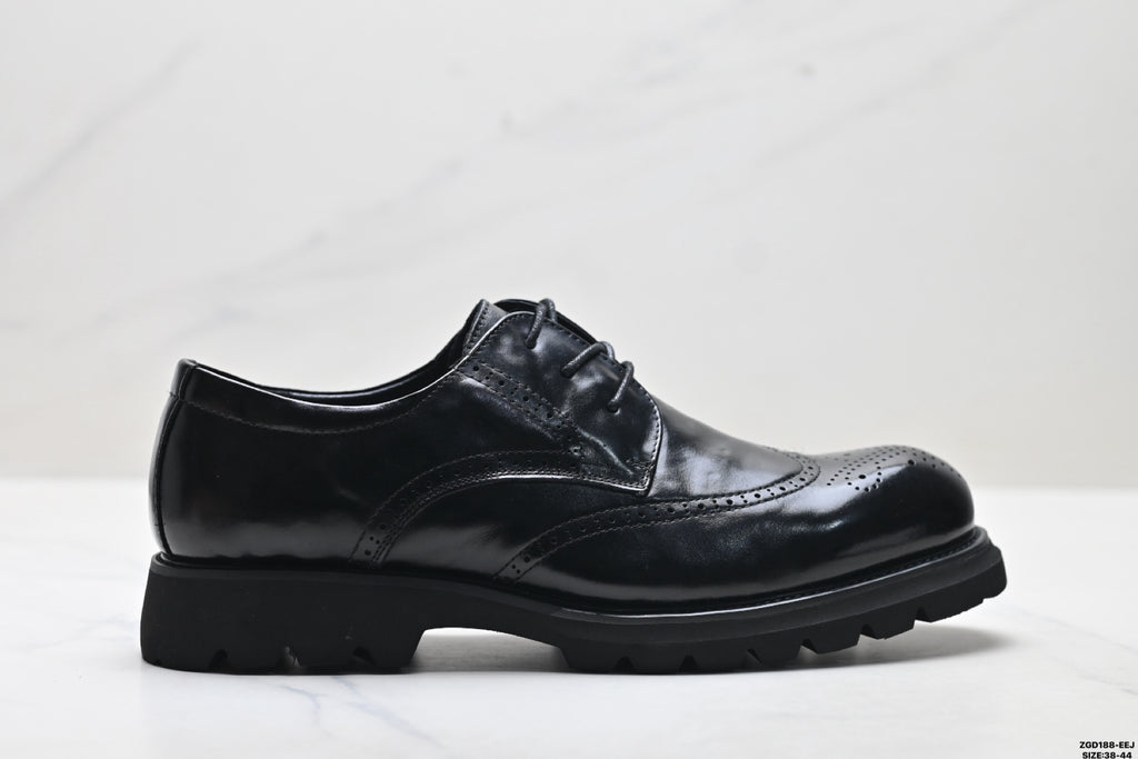 Ecco Lisbon Urban London Collection Leather Shoes, Made of Top-Grain Cowhide, Simple Business Style, Versatile Casual Shoes
