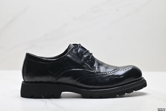 Ecco Lisbon Urban London Collection Leather Shoes, Made of Top-Grain Cowhide, Simple Business Style, Versatile Casual Shoes