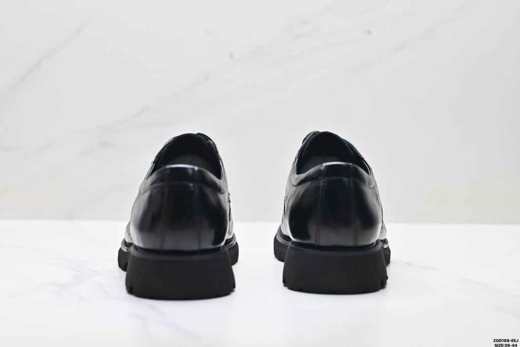 Ecco Lisbon Urban London Collection Leather Shoes, Made of Top-Grain Cowhide, Simple Business Style, Versatile Casual Shoes