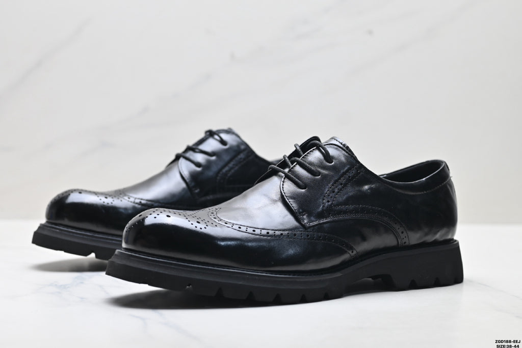 Ecco Lisbon Urban London Collection Leather Shoes, Made of Top-Grain Cowhide, Simple Business Style, Versatile Casual Shoes