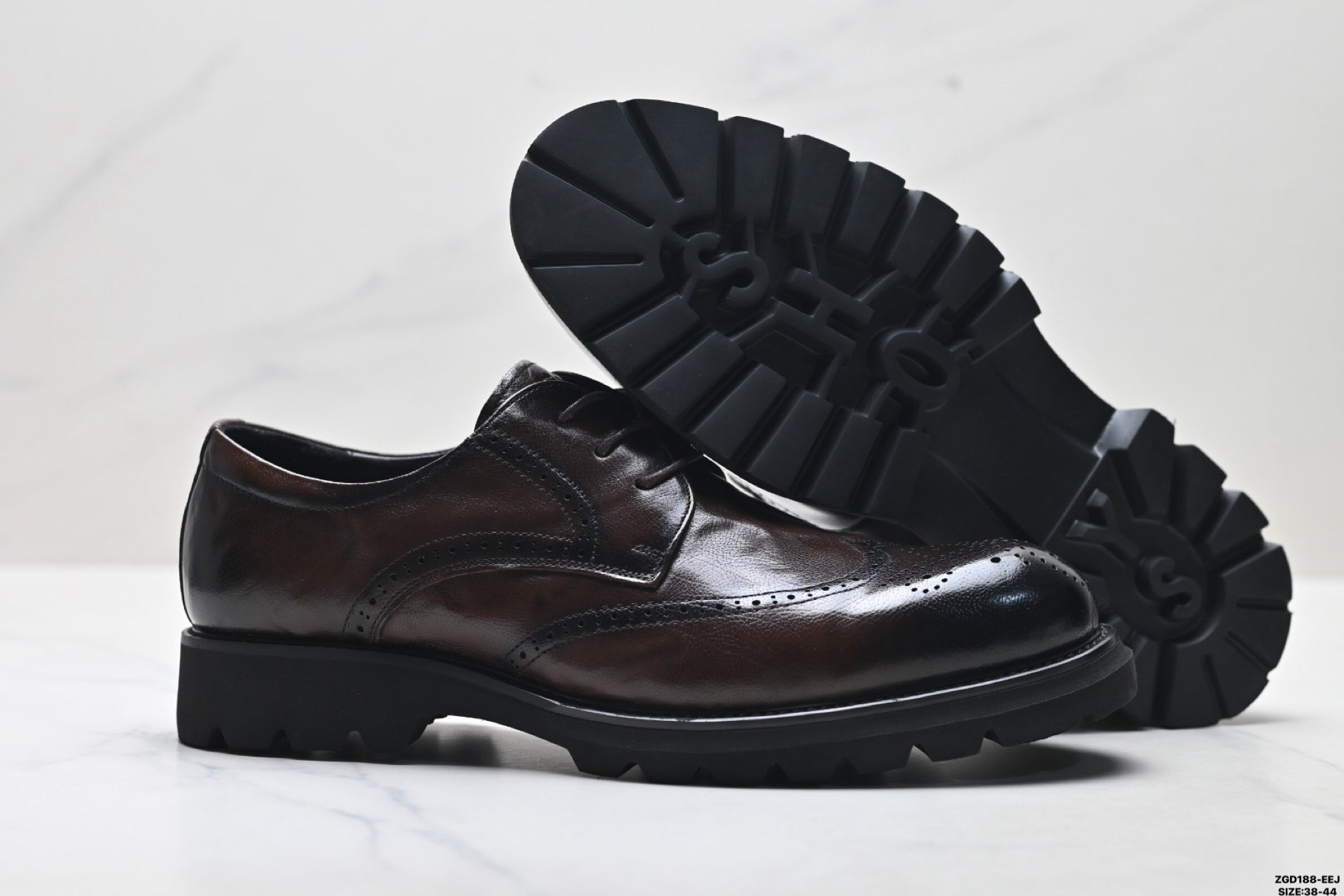 Ecco Lisbon Urban London Collection Leather Shoes, Made of Top-Grain Cowhide, Simple Business Style, Versatile Casual Shoes