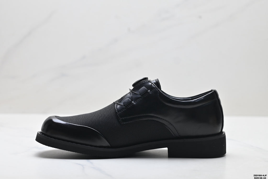 Ecco Lisbon Urban London Collection Leather Shoes: Simple Business Style, Genuine Leather Suede Casual Shoes