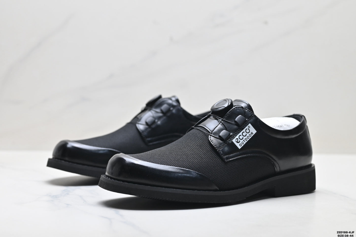 Ecco Lisbon Urban London Collection Leather Shoes: Simple Business Style, Genuine Leather Suede Casual Shoes