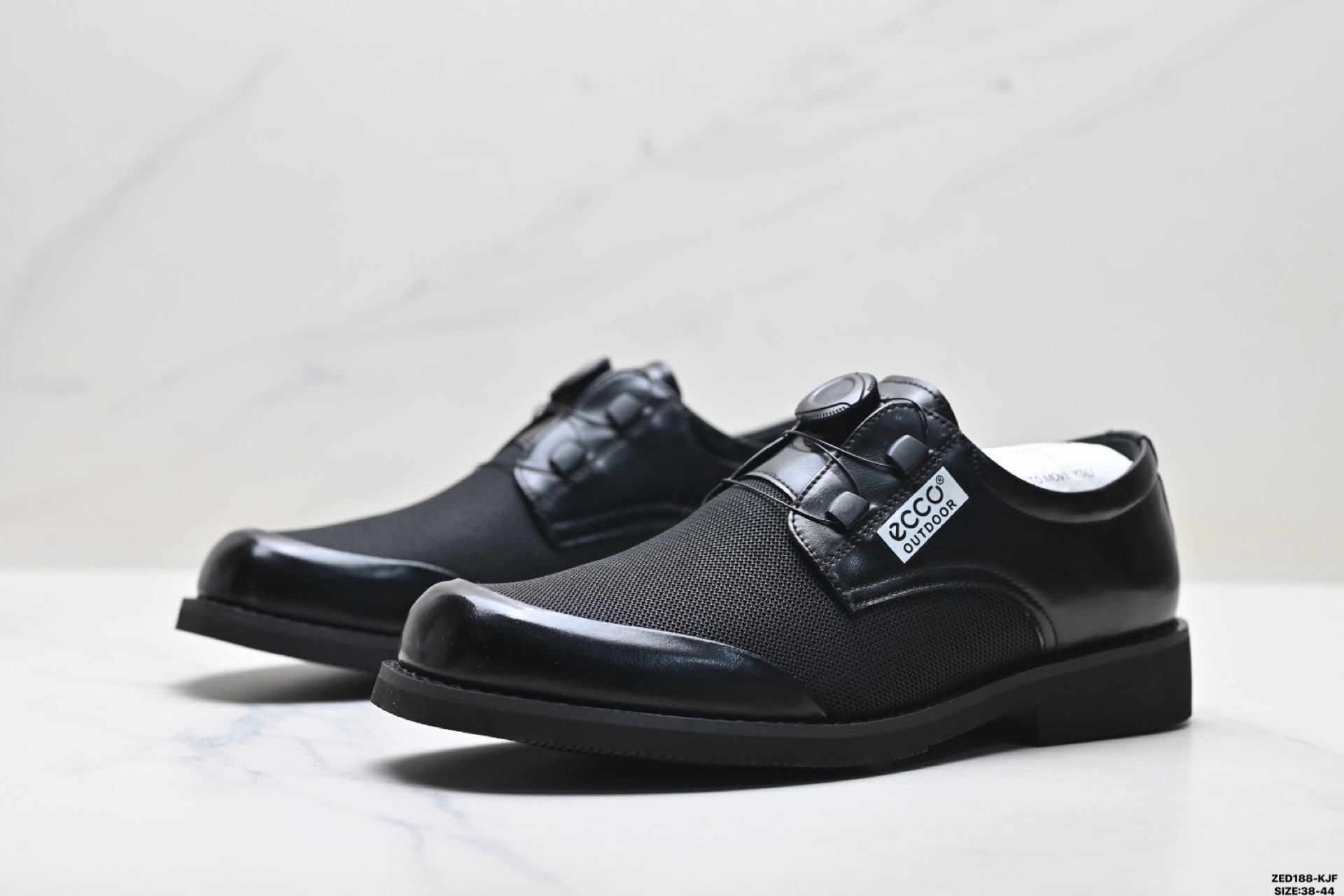 Ecco Lisbon Urban London Collection Leather Shoes: Simple Business Style, Genuine Leather Suede Casual Shoes