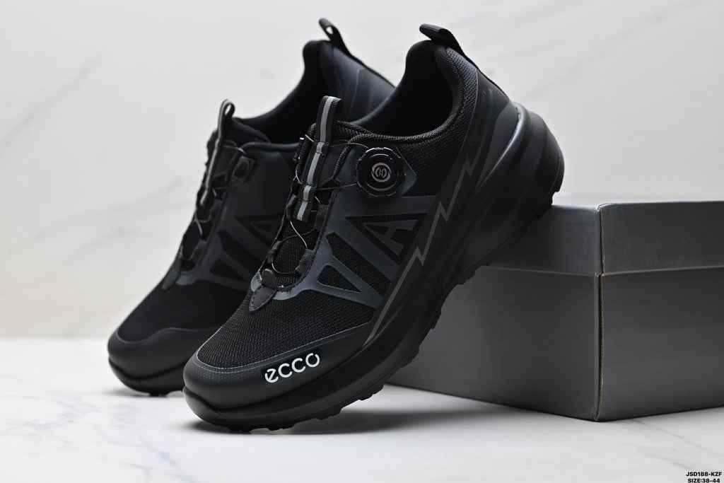 Ecco Biom Fjuel Men's Shoes, Durable and Slip-Resistant Rubber Outsole, High-End Fashion Hiking Shoes, Imported Cowhide Leather Men's Shoes